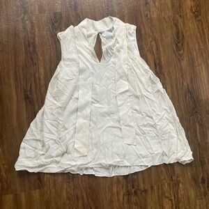 Sportmax Elegant Cream Sleeveless Blouse Silk Blouse